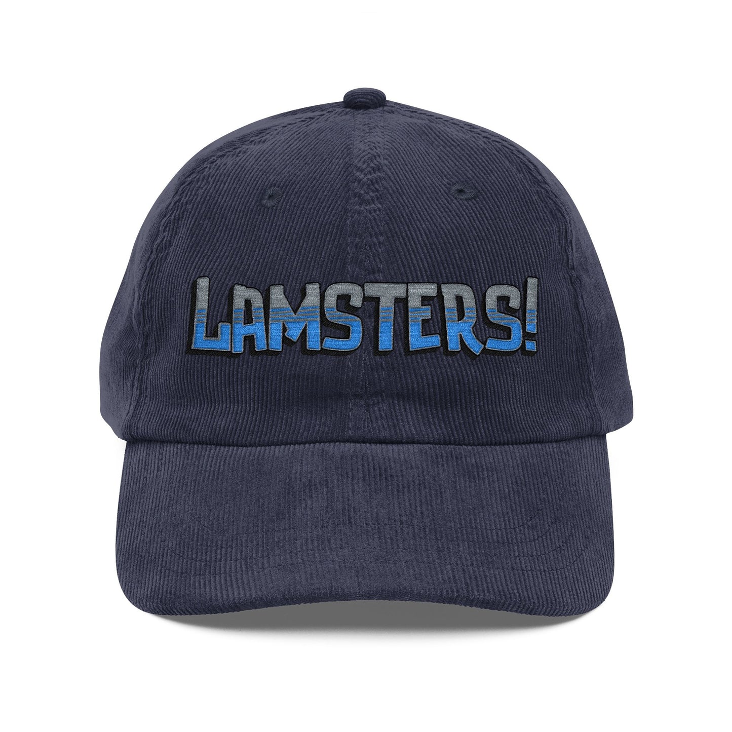 LAMSTERS! Logo Embroidered Corduroy Cap