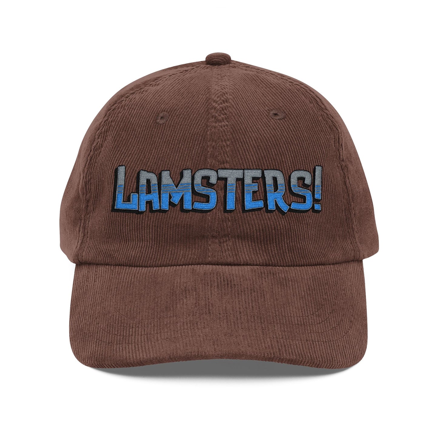 LAMSTERS! Logo Embroidered Corduroy Cap