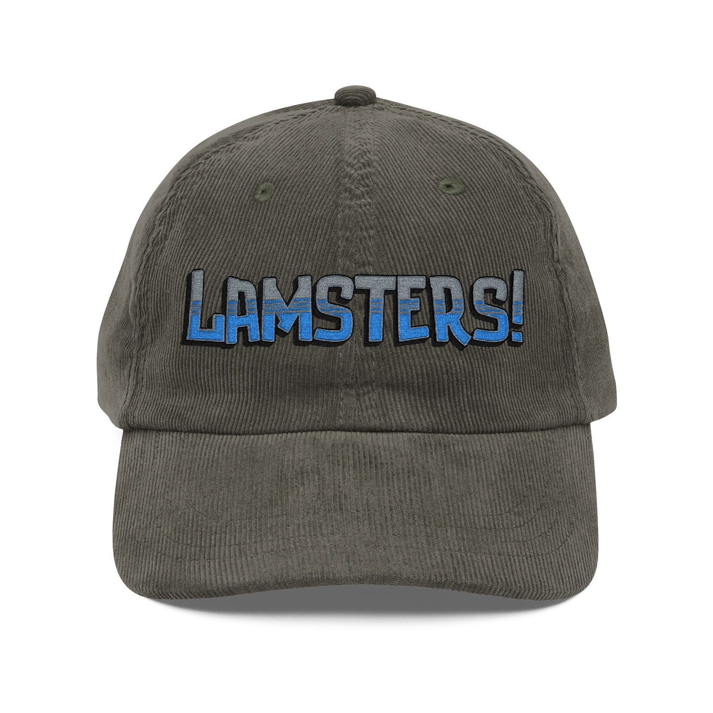 LAMSTERS! Logo Embroidered Corduroy Cap