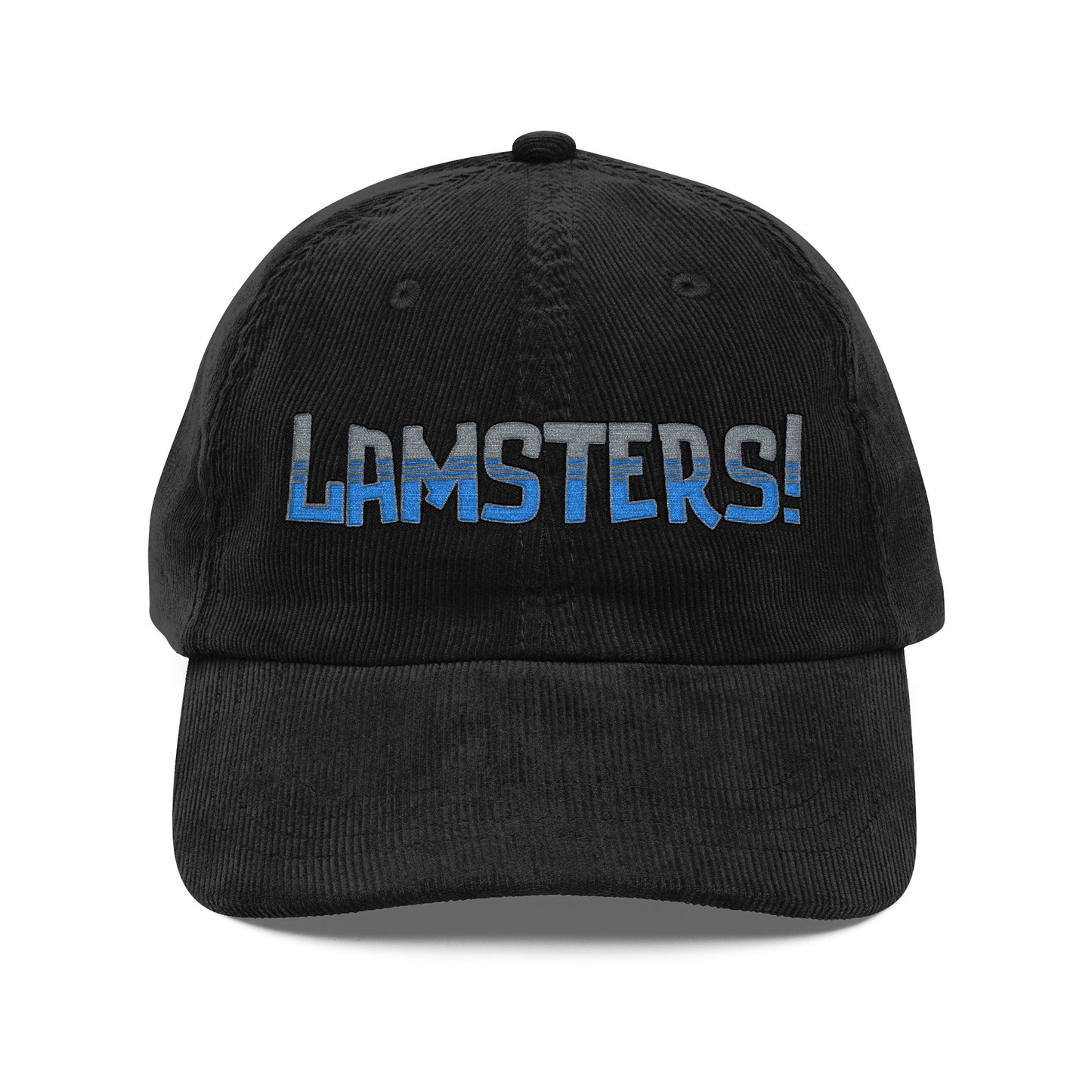 LAMSTERS! Logo Embroidered Corduroy Cap