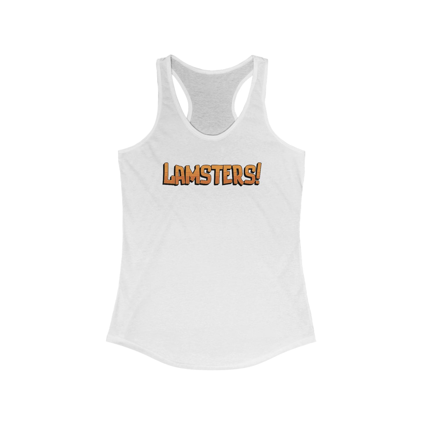 Women's LAMSTERS! Logo Racerback Tank