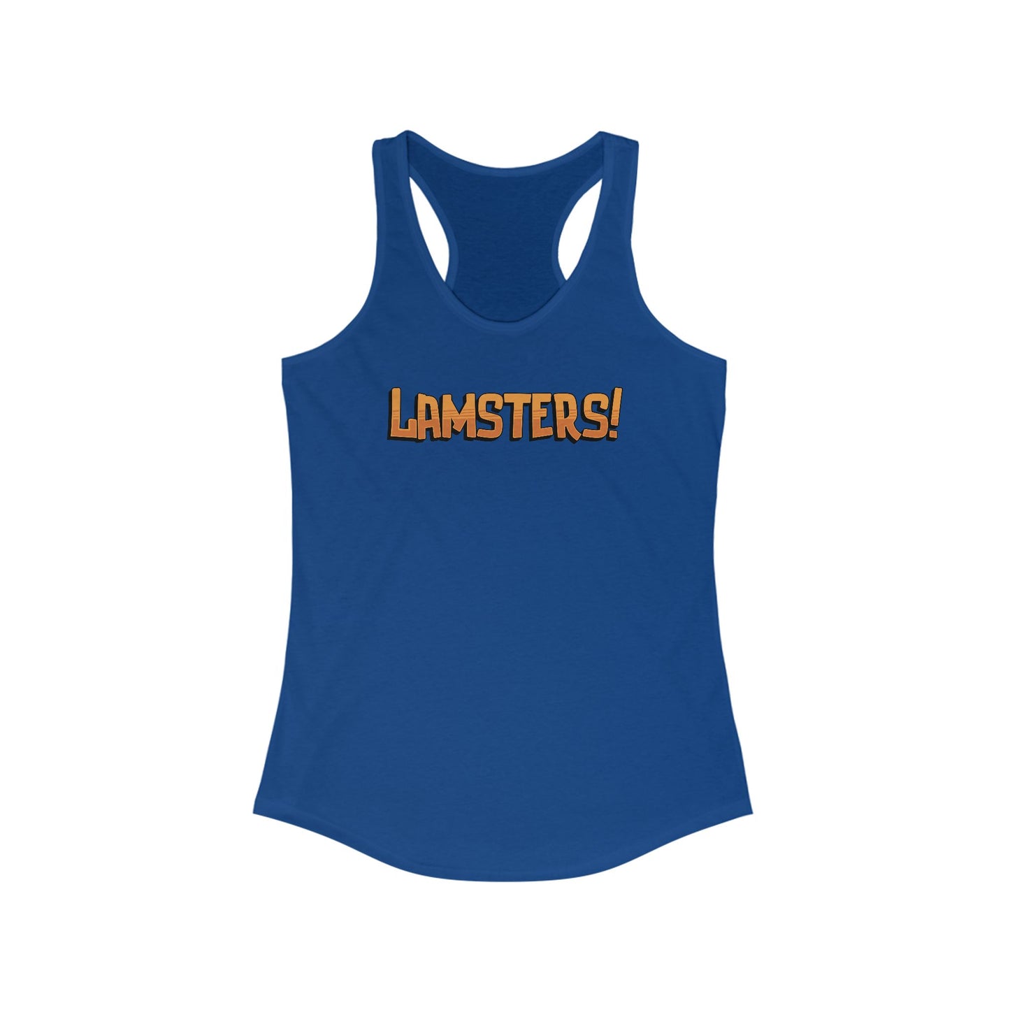 Women's LAMSTERS! Logo Racerback Tank