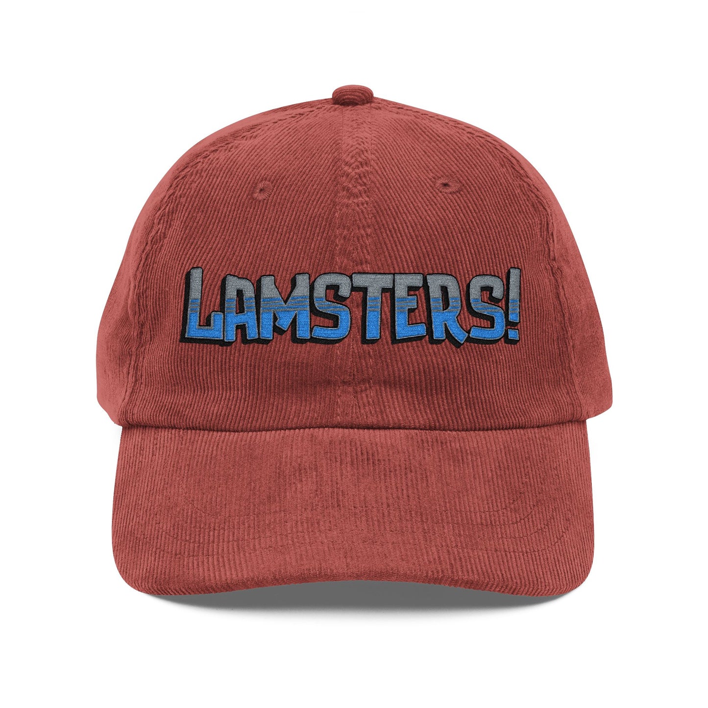 LAMSTERS! Logo Embroidered Corduroy Cap